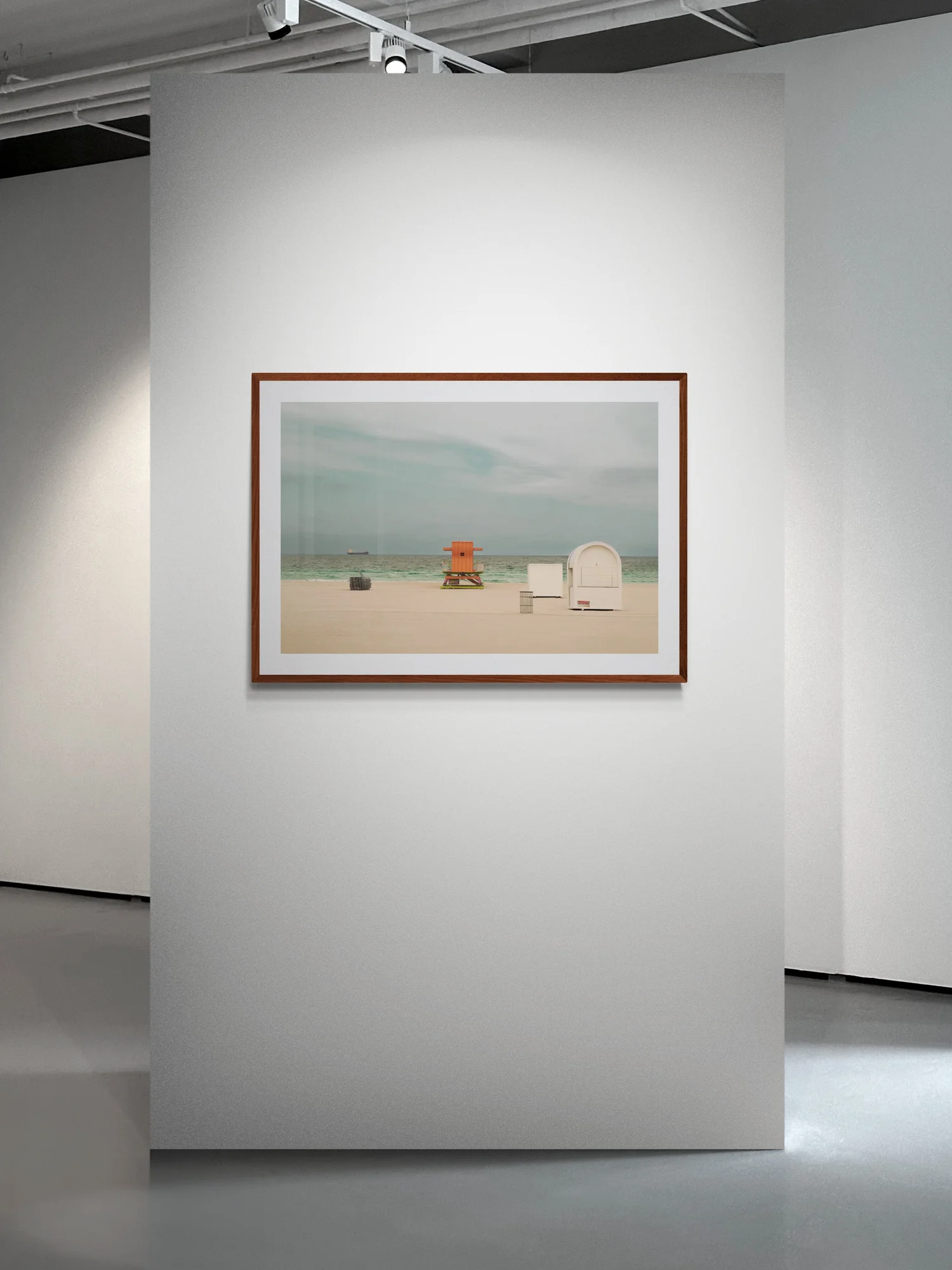 Alone in Miami Beach, 2020 shown in an interior setting