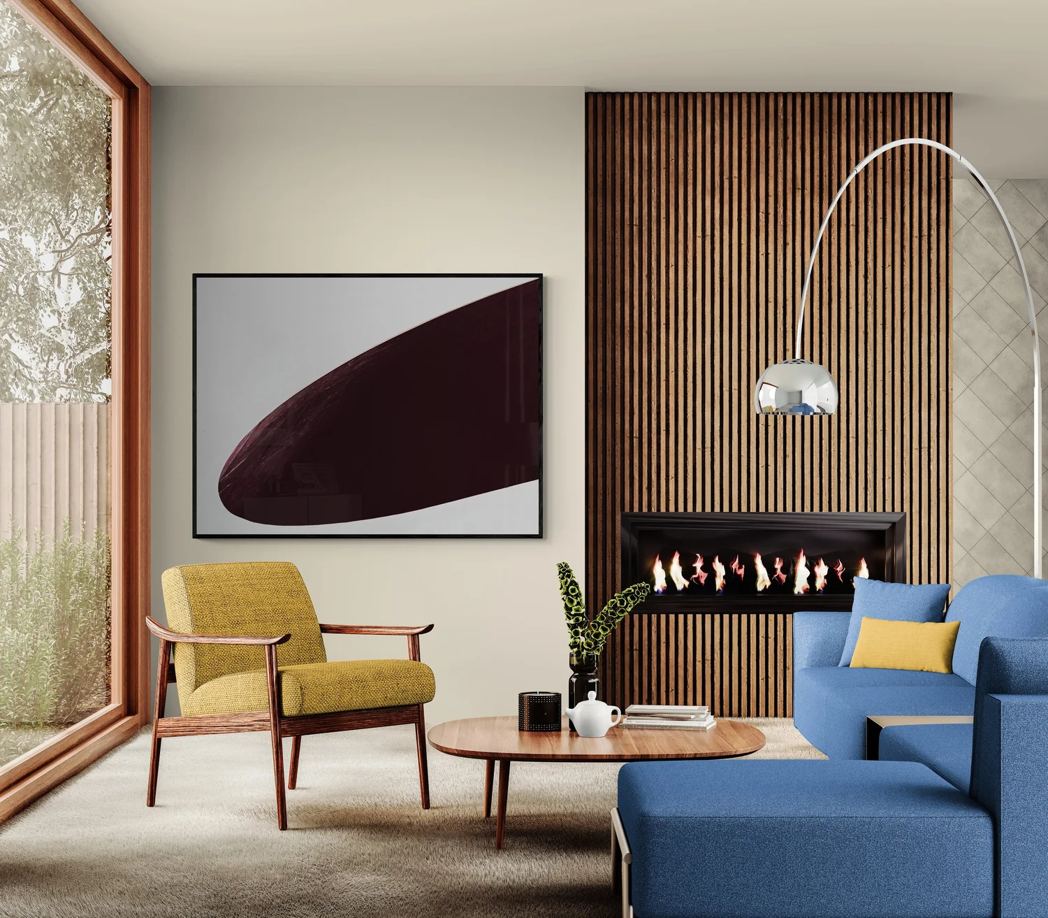 Linear Perspective 009, 2024 shown in an interior setting